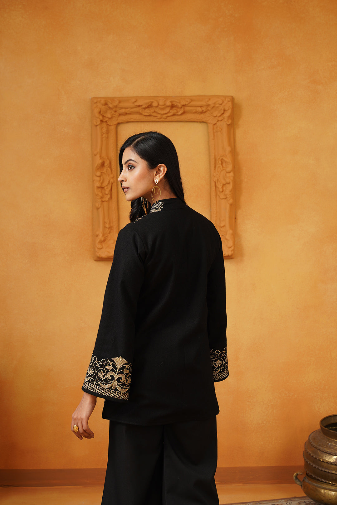 Madhika Tweed Embroidered Jacket Set - Neetika Chopra