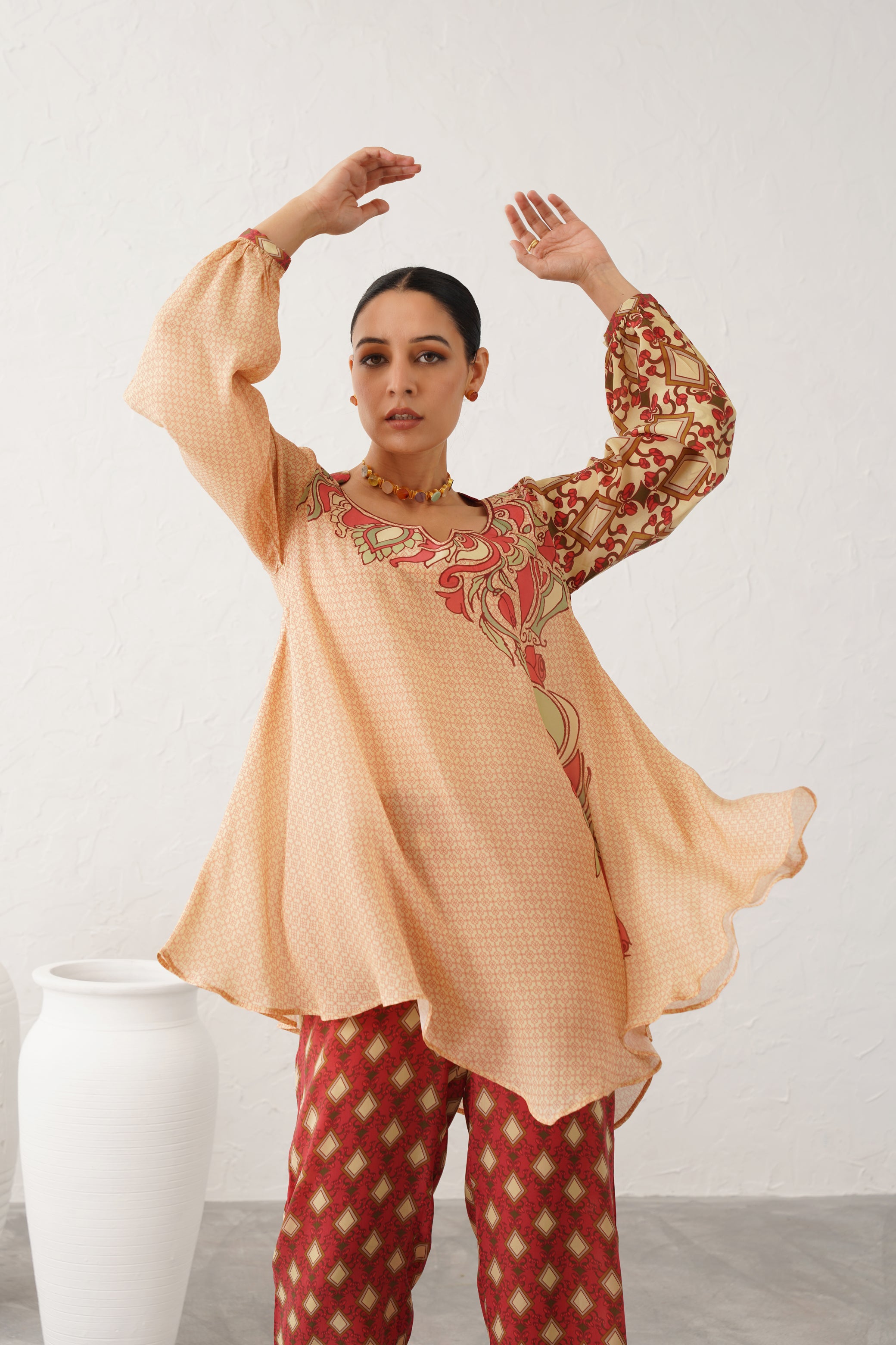 Dua Printed Crepe Matching Set