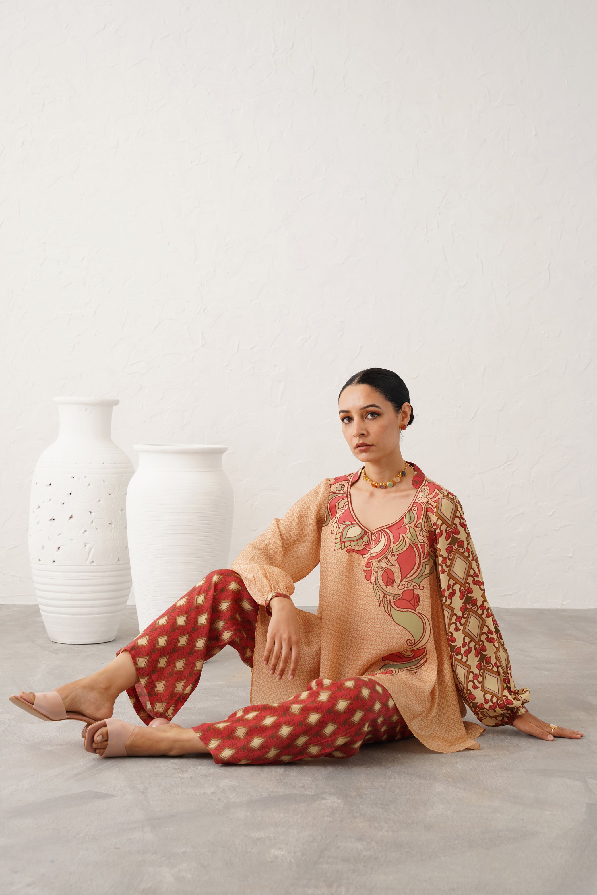 Dua Printed Crepe Matching Set
