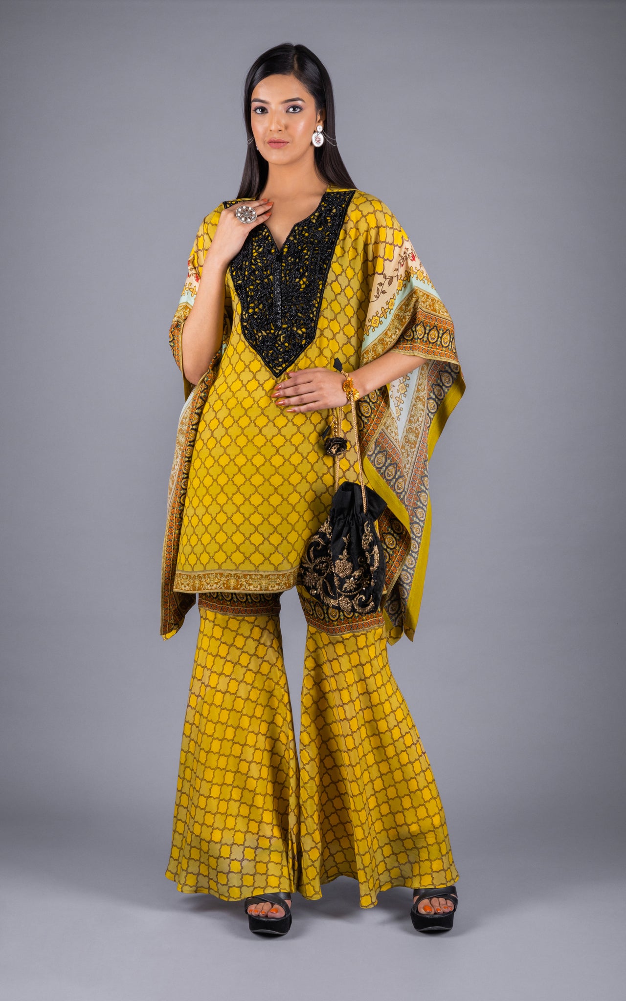 Afreen Hand Embroidered Sharara Set - Neetika Chopra