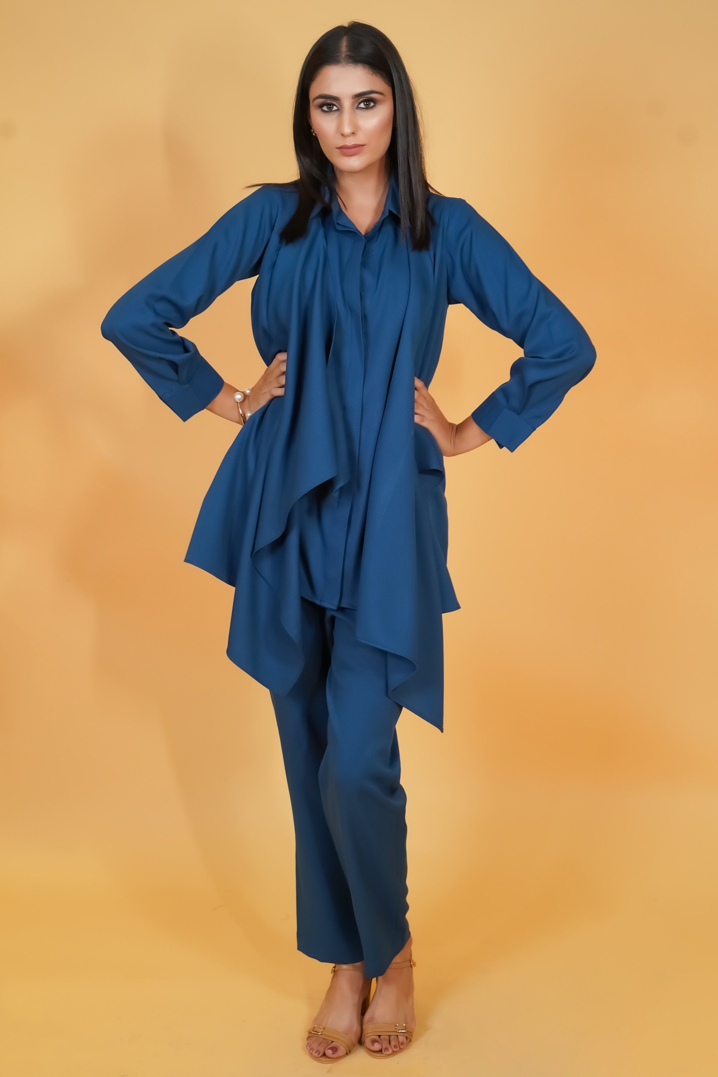 Azure Blue Bubble Co-ord Set