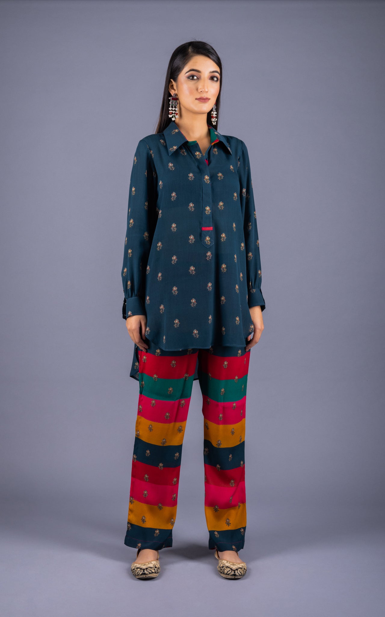 Irum Crepe Co-ord Set - Neetika Chopra
