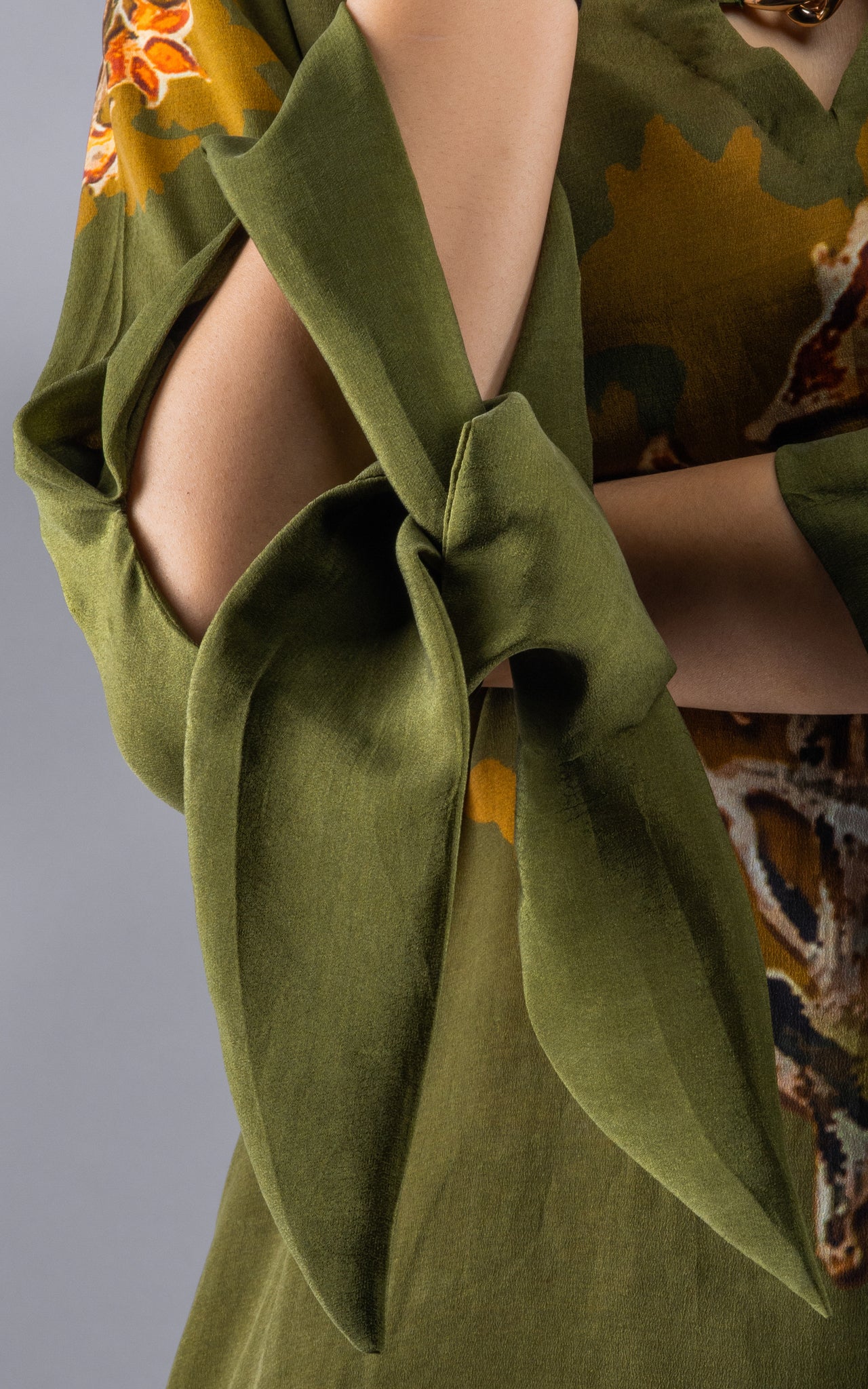 Juniper Green Crepe Co-ord Set - Neetika Chopra
