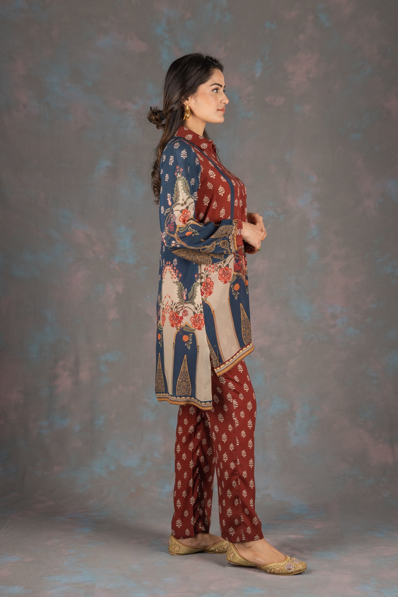 Koo-Rush Printed Crepe Co-ord Set - Neetika Chopra