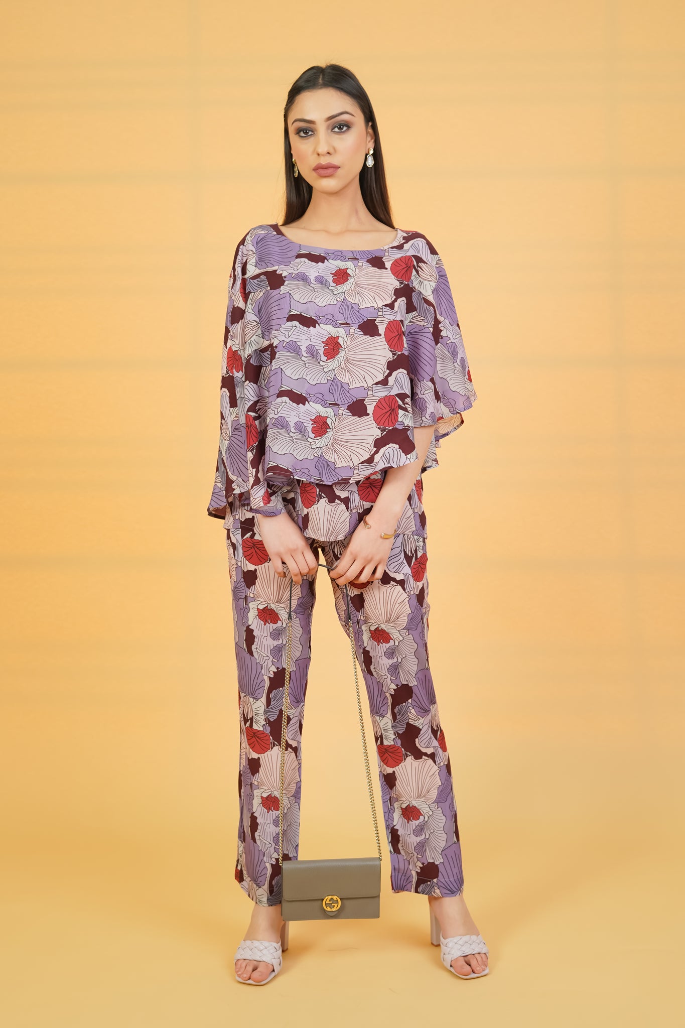 Lavender Love Crepe Co-ord Set - Neetika Chopra