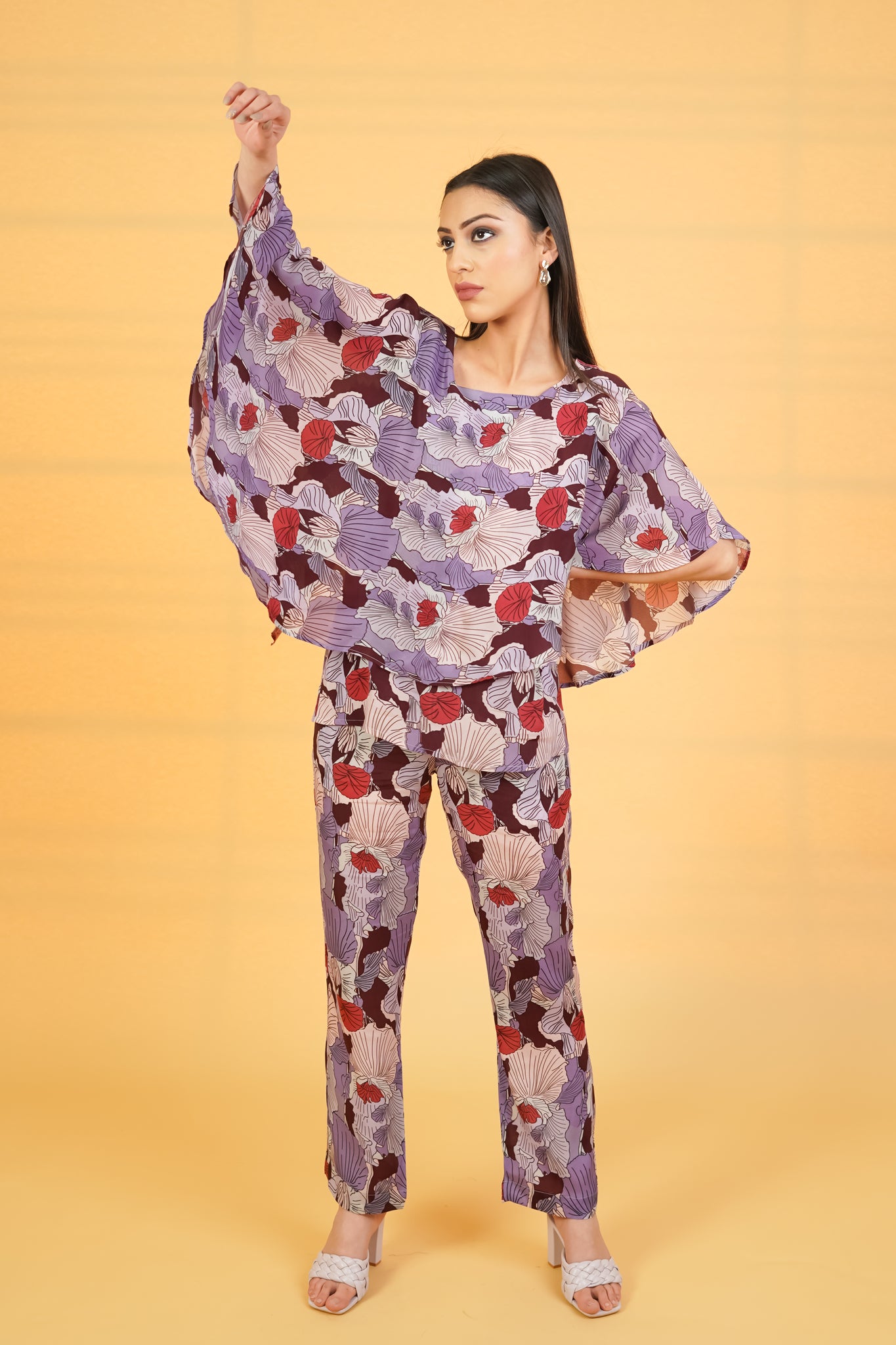 Lavender Love Crepe Co-ord Set - Neetika Chopra