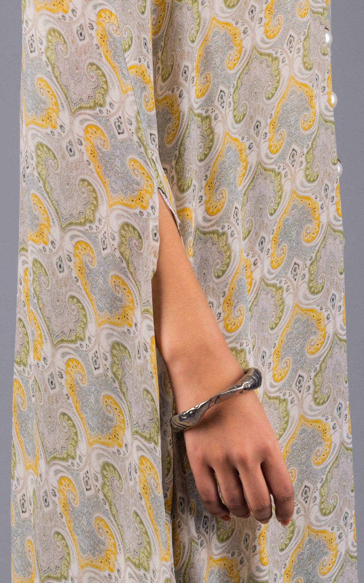 Mirha Ruffle Crepe Co-ord Set - Neetika Chopra