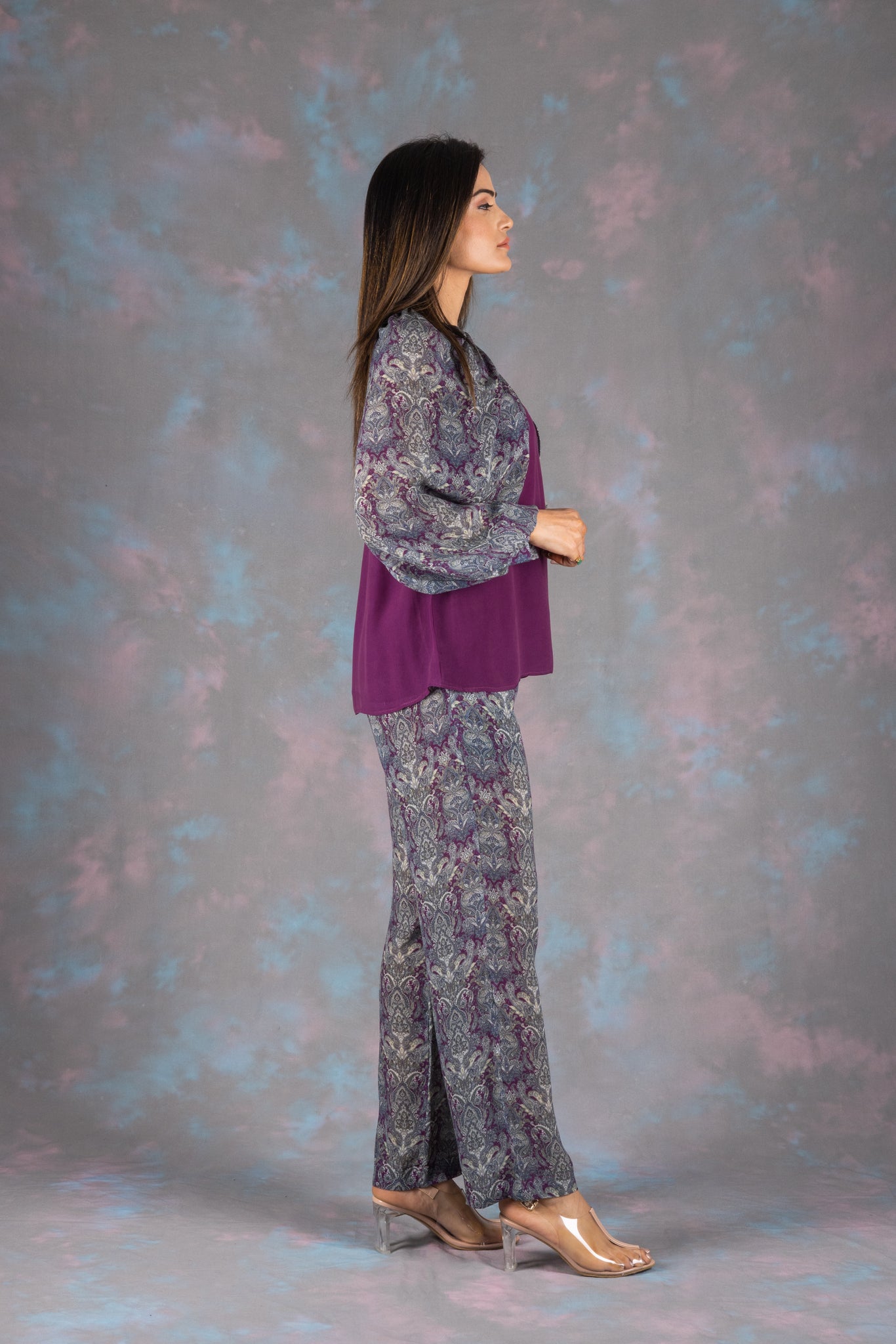 Victoria Paisley Crepe Co-ord Set
