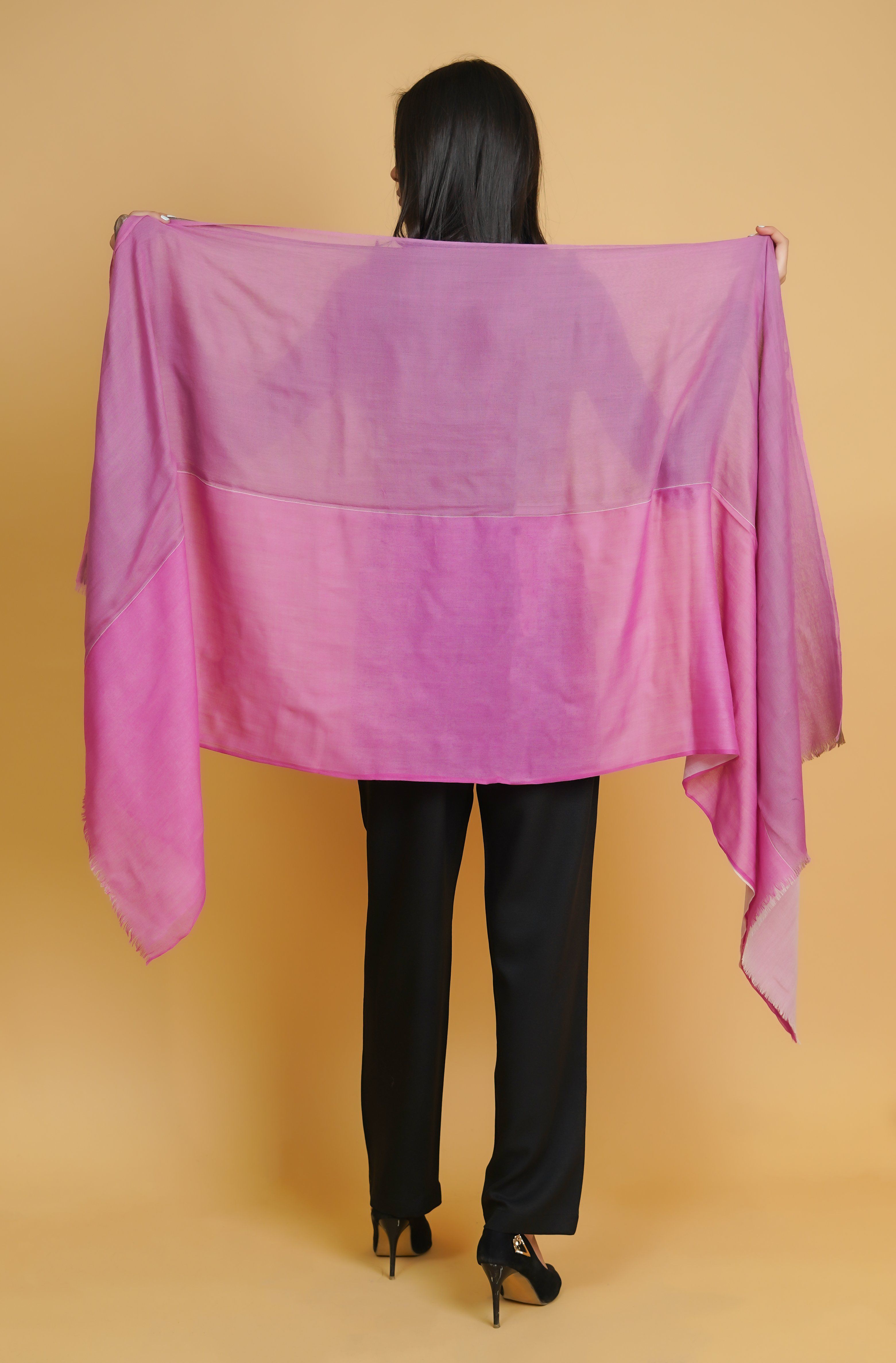 Pink Shades 4 ply Stole - Neetika Chopra